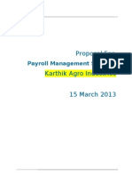 Proposal For Payroll Management