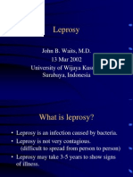 Leprosy: John B. Waits, M.D. 13 Mar 2002 University of Wijaya Kusuma Surabaya, Indonesia
