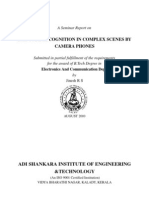 Bar Code Recognition in Complex Scenes by Camera Phones: A Seminar Report On