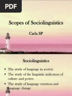 Scopes of Sociolinguistics PDF