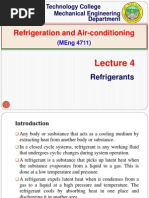 Lecture 4. Refrigerants