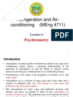 Refrigeration and Air-Conditioning (Meng 4711) : Psychrometry