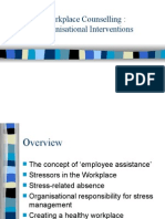 Workplace Counselling: Organisational Interventions