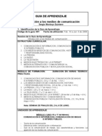 Guía de Aprendizaje Introducción A Los Medios de Comunicación.