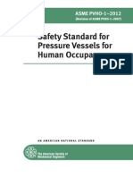 Safety Standard For Pressure Vessels For Human Occupancy: ASME PVHO-1 2012