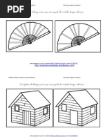 Completa El Dibujo Igual Al Modelo y Colorea Fichas 10 20