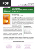 Download Synchronicity Advanced Information UK by Pari Publishing SN13051838 doc pdf