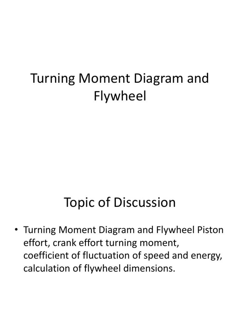 Turning Moment Diagram and Flywheel PDF Engines Mechanics