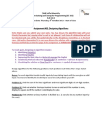 Assignment #02: Designing Algorithms