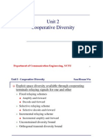 Unit 2 Cooperative Diversity: Department of Communication Engineering, NCTU