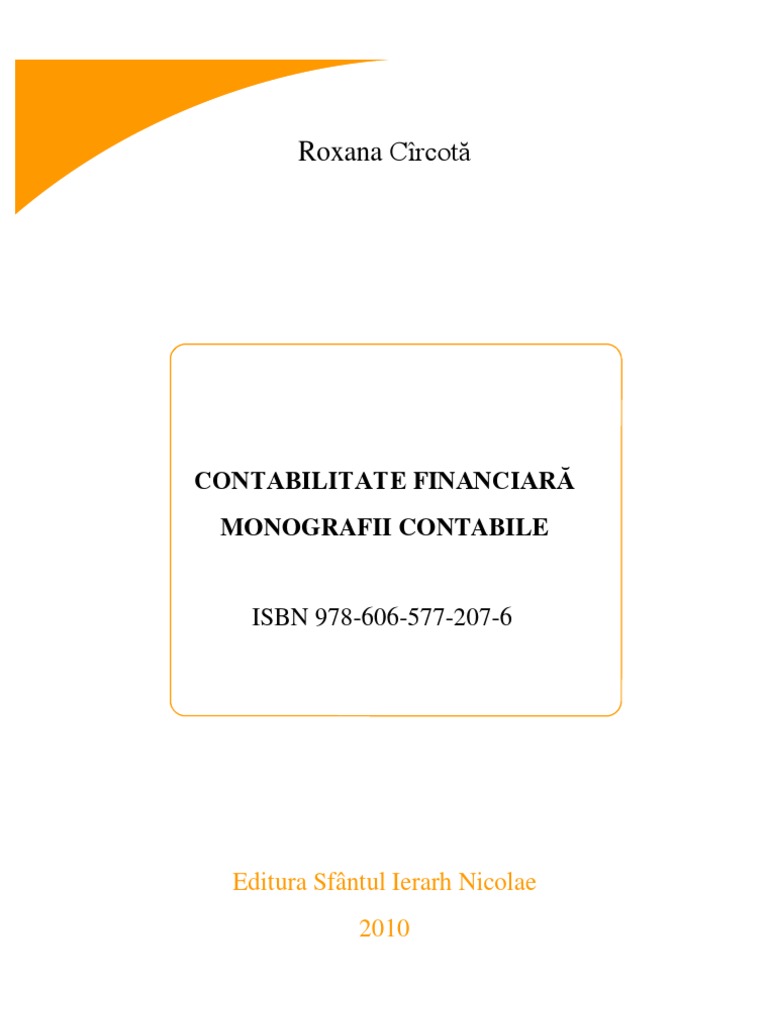 Monografii Contabile PDF | PDF
