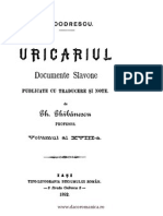 Th. Codrescu - Uricarul, Vol 18 (1428-1633) (INDEX)