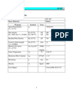 Material Properties: Material CF 197 Base Material MNZN Property Symbol Unit