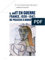 L'Art en guerre. France, 1938-1947: de Picasso à Dubuffet