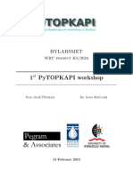 1st PyTOPKAPI workshop tutorial