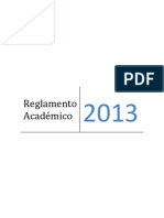 Reglamento Académico 2013 Oficial