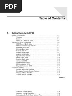HFSS Manual | PDF | Computers