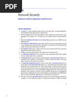 Network Security: Solutions To Review Questions and Exercises