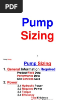 Pump Sizing