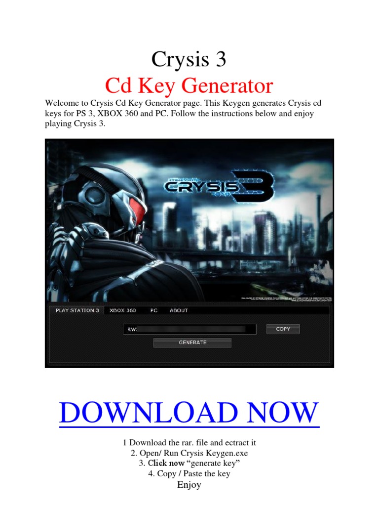 Cd key generators game