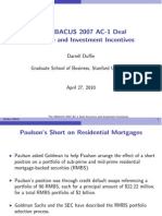 ABACUS 2007 AC-1 Deal Structure and Investment Incentives - Darrell Duffie