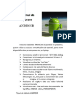 Sistemul de Operare ANDROID