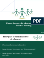 Human Resource Development & Human Resource Planning