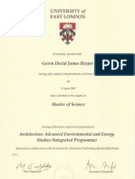 MSC Certificate