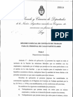 0001-PE-2010 Ley Del Regimen de Trabajo Domestico PDF