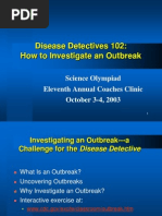 13 Steps of Outbreak Investigation | PDF | Epidemiology | Medical Diagnosis