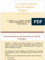 Clase 11 - Caracteristicas Psicometricas de Las Pruebas I