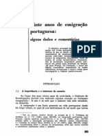 Vinte Anos de Emigração Portuguesa - Alguns Dados e Comentários - M L Marinho Antunes PDF