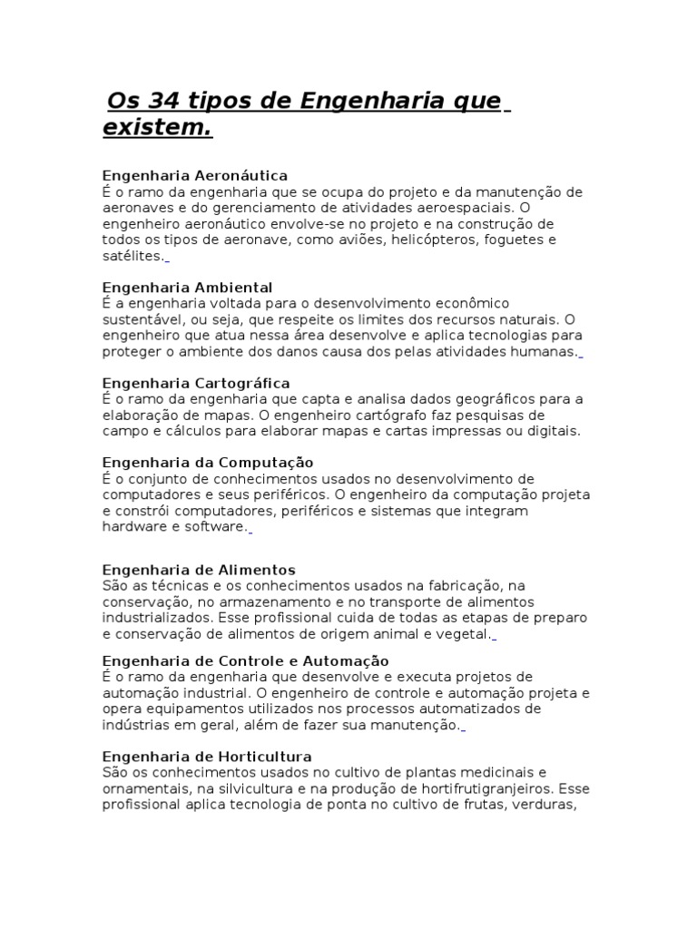 5 Tipos De Engenharia Para Você Conhecer – AABB