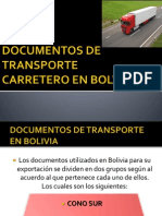 Documentos de Transporte Carretero en Bolvia