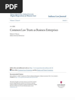 Download Common Law Trusts as Business Enterprises by Tiger Dimension-El SN130601338 doc pdf
