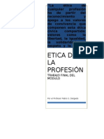 ÉTICA DE LA PROFESIÓN POR PABLO DELGADO