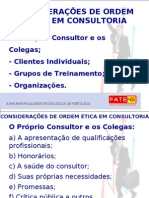 Aula 7 - Considerações de Ordem Ética em Consultoria