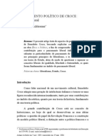 O PENSAMENTO POLÍTICO DE CROCE o Modelo Liberal