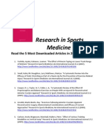 Medicine: Research in Sports