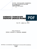 Mihail Guboglu - Cronici Turcesti Pv. Tarile Romane, Vol. 1-3, Sec. 15-19 (1966-80)