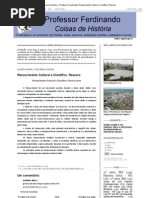 Coisas de História - Professor Ferdinando_ Renascimento Cultural e Científico
