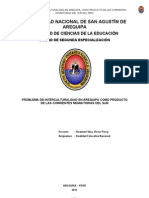 Problemas de Interculturalidad en Arequipa