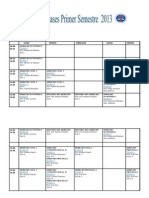 Segundo Año Primer Semestre Año 2013