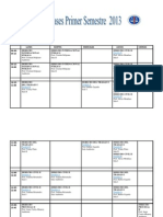 Tercer Año Primer Semestre Año 2013