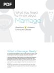 What You Need to Know about Marriage