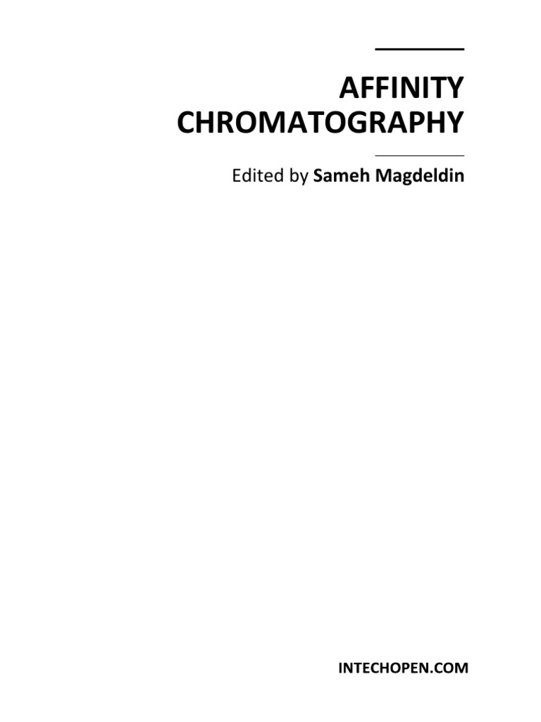 Affinity Chromatography PDF Protein Purification Ligand (Biochemistry)