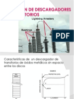 Características y selección de descargadores de óxidos metálicos