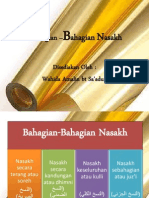 Bahagian - Bahagian Nasakh