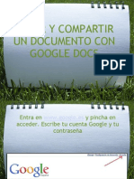 Editar y Compartir Documentos en Google Docs