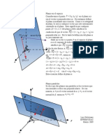 Ecuación de Un Plano en El Espacio